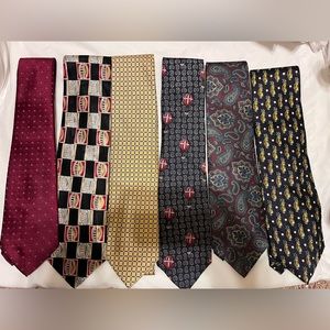 6 Silk & Satin Men’s Neck Ties